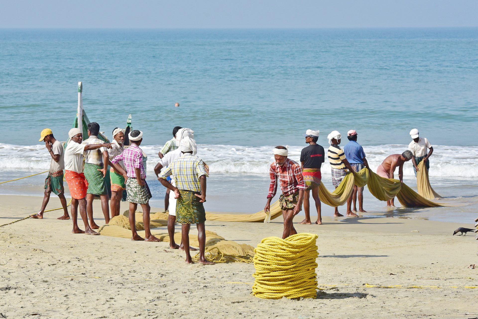 People on beach, Water, Sky, Travel