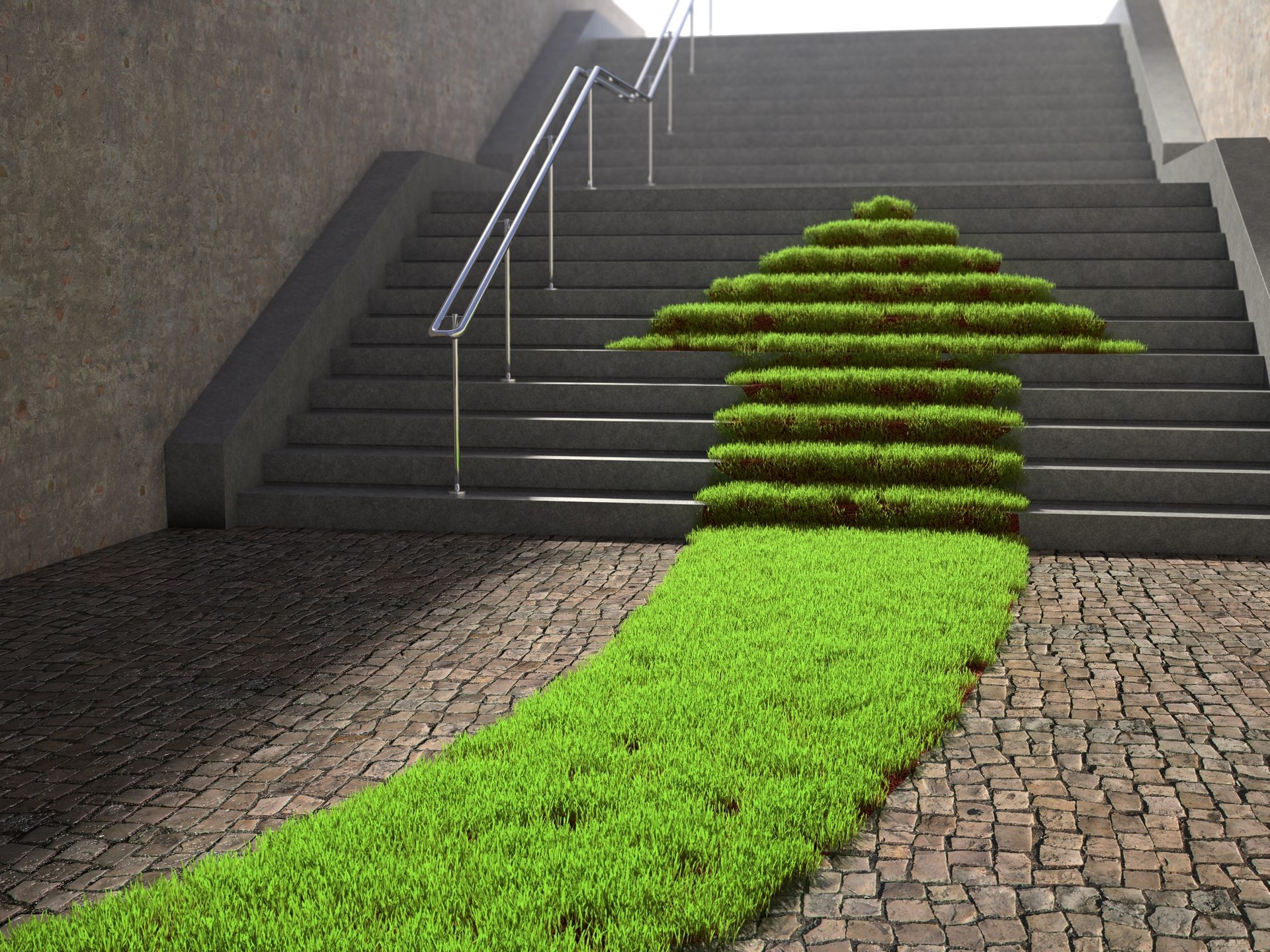 Road surface, Plant, Stairs, Slope, Grass, Wood, Wall, Flooring