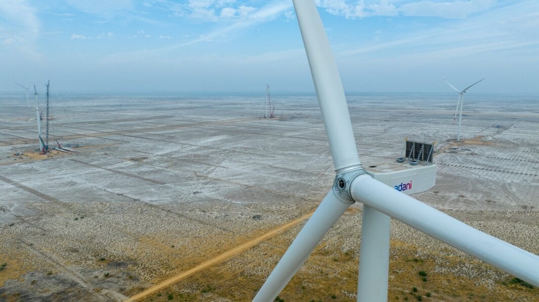 Wind farm, Sky, Cloud, Water