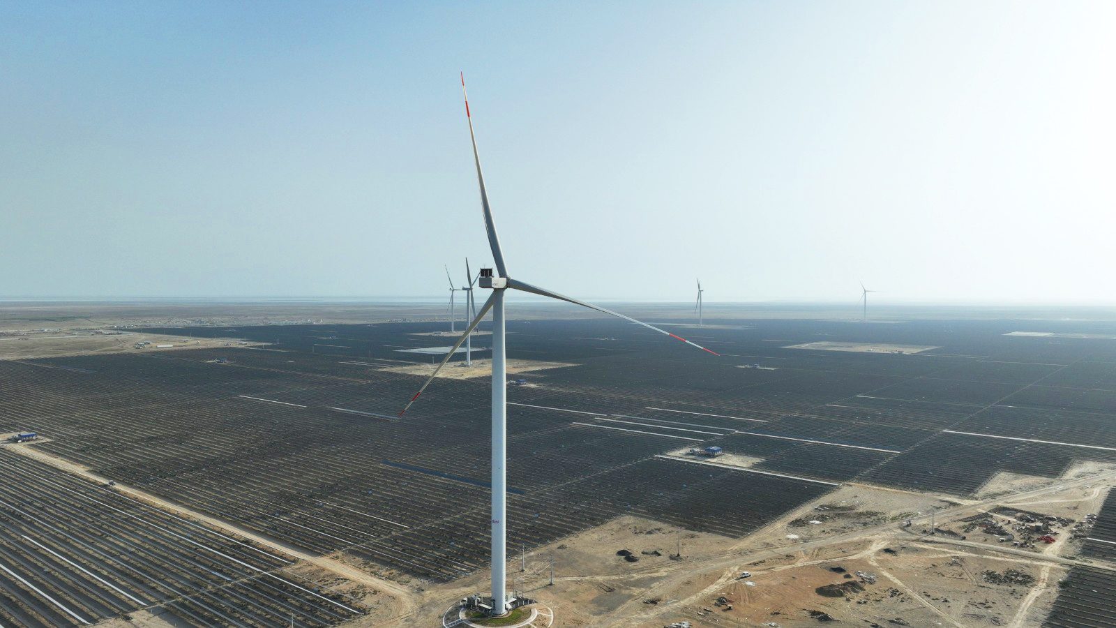 Wind farm, Sky, Windmill, Turbine